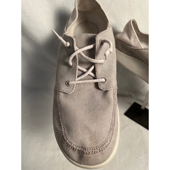 Chaco Women’s Canvas Lace-Up Casual Shoes Gray Comfort Walking Size 10.5 - Picture 2 of 7
